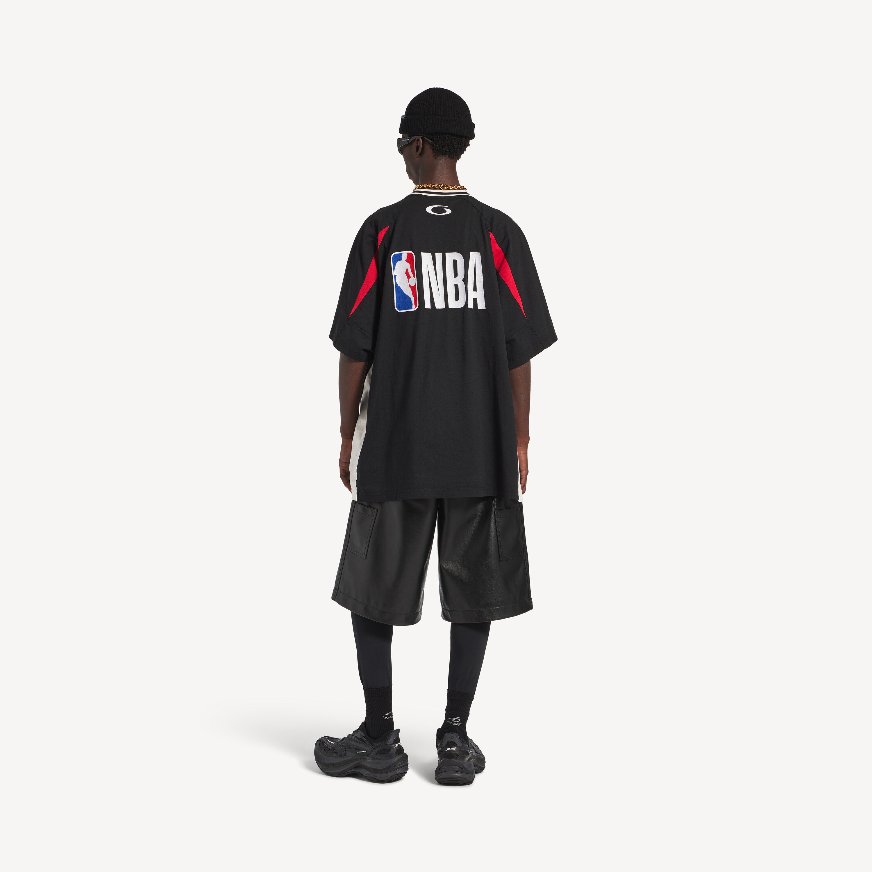 BALENCIAGA NBA COLLABORATION OVERSIZED T-SHIRT “BLACK/MULTICOLOR”