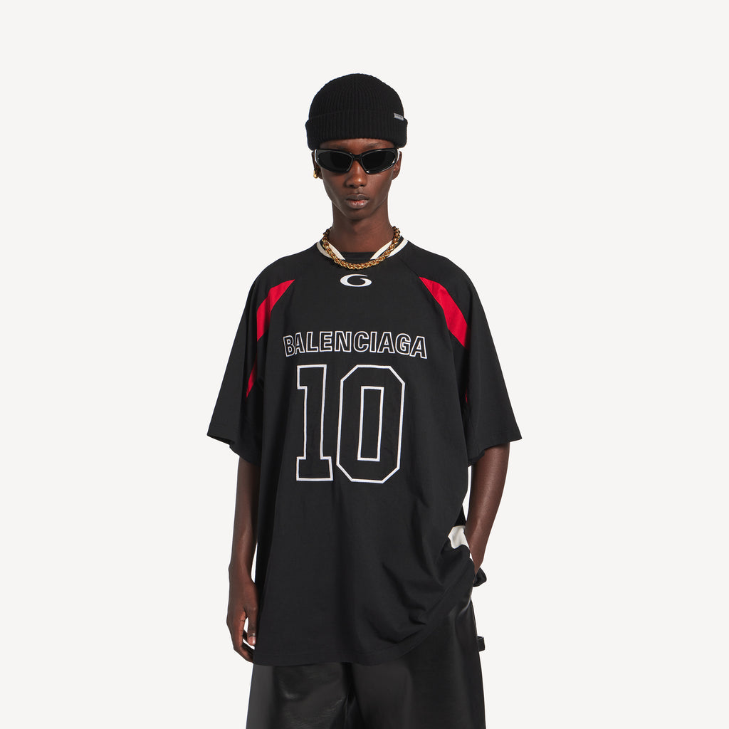 BALENCIAGA NBA COLLABORATION OVERSIZED T-SHIRT “BLACK/MULTICOLOR”
