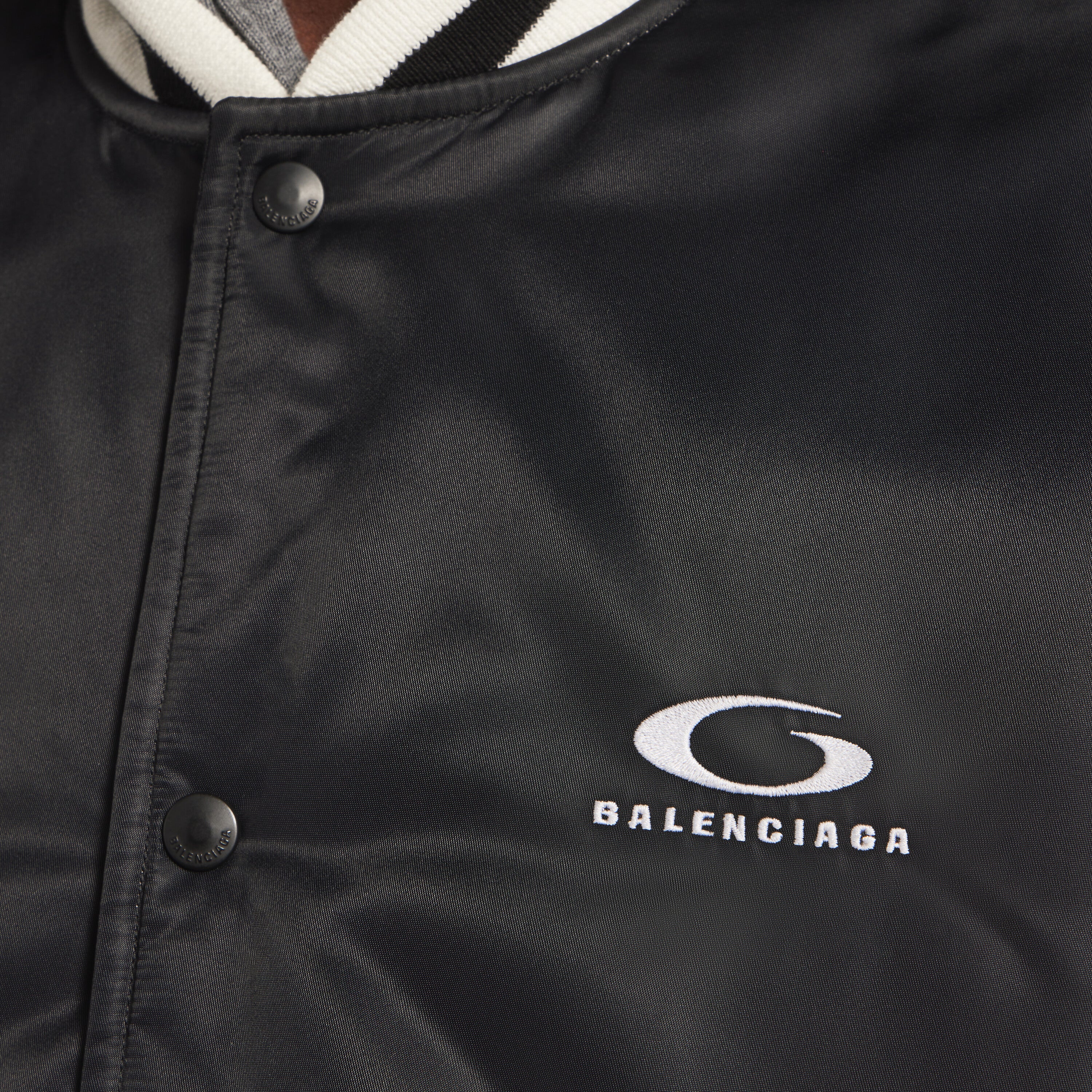 BALENCIAGA NBA COLLABORATION COACH JACKET IN BLACK