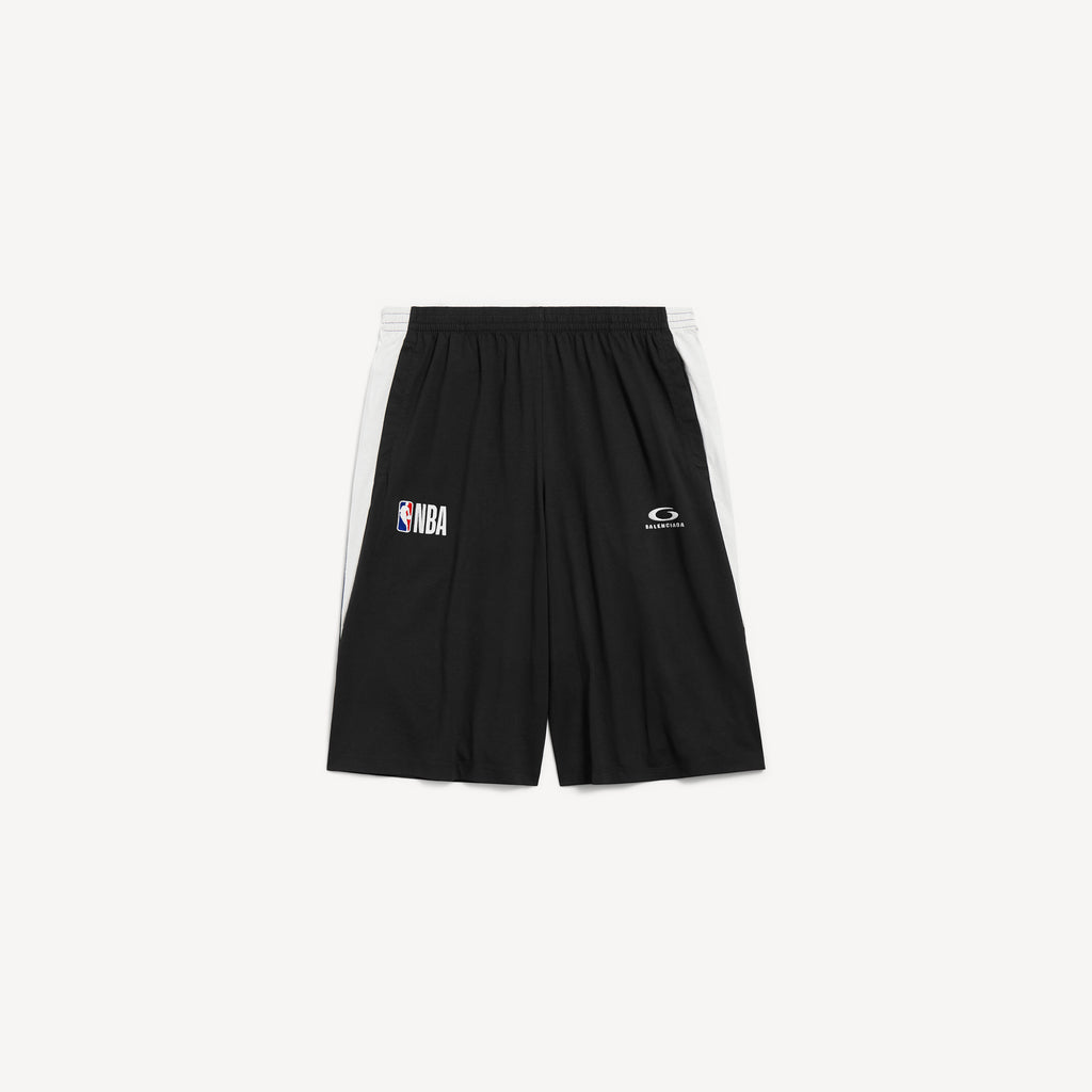 BALENCIAGA NBA COLLABORATION TRACKSUIT SHORTS “BLACK/WHITE”