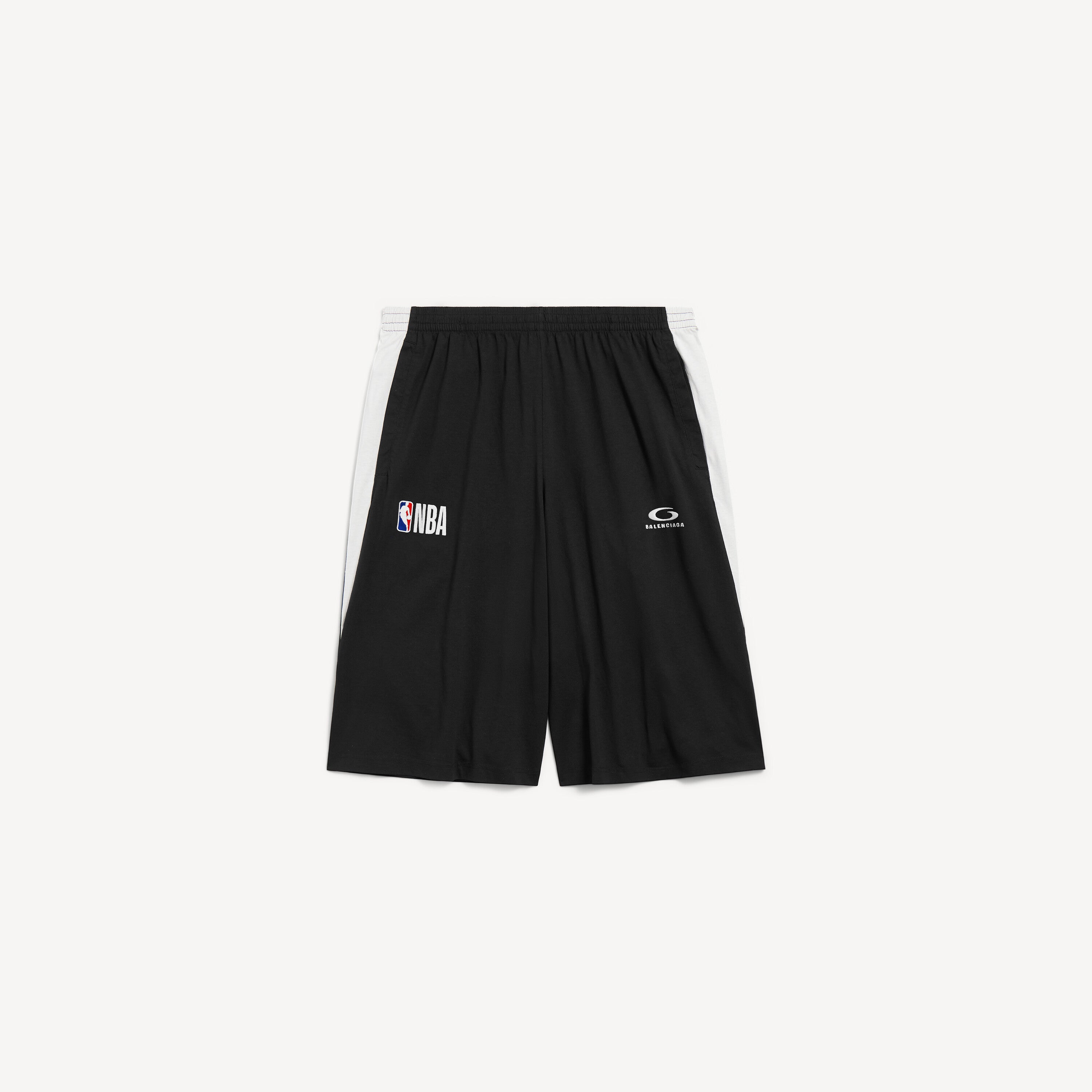 BALENCIAGA NBA COLLABORATION TRACKSUIT SHORTS “BLACK/WHITE”