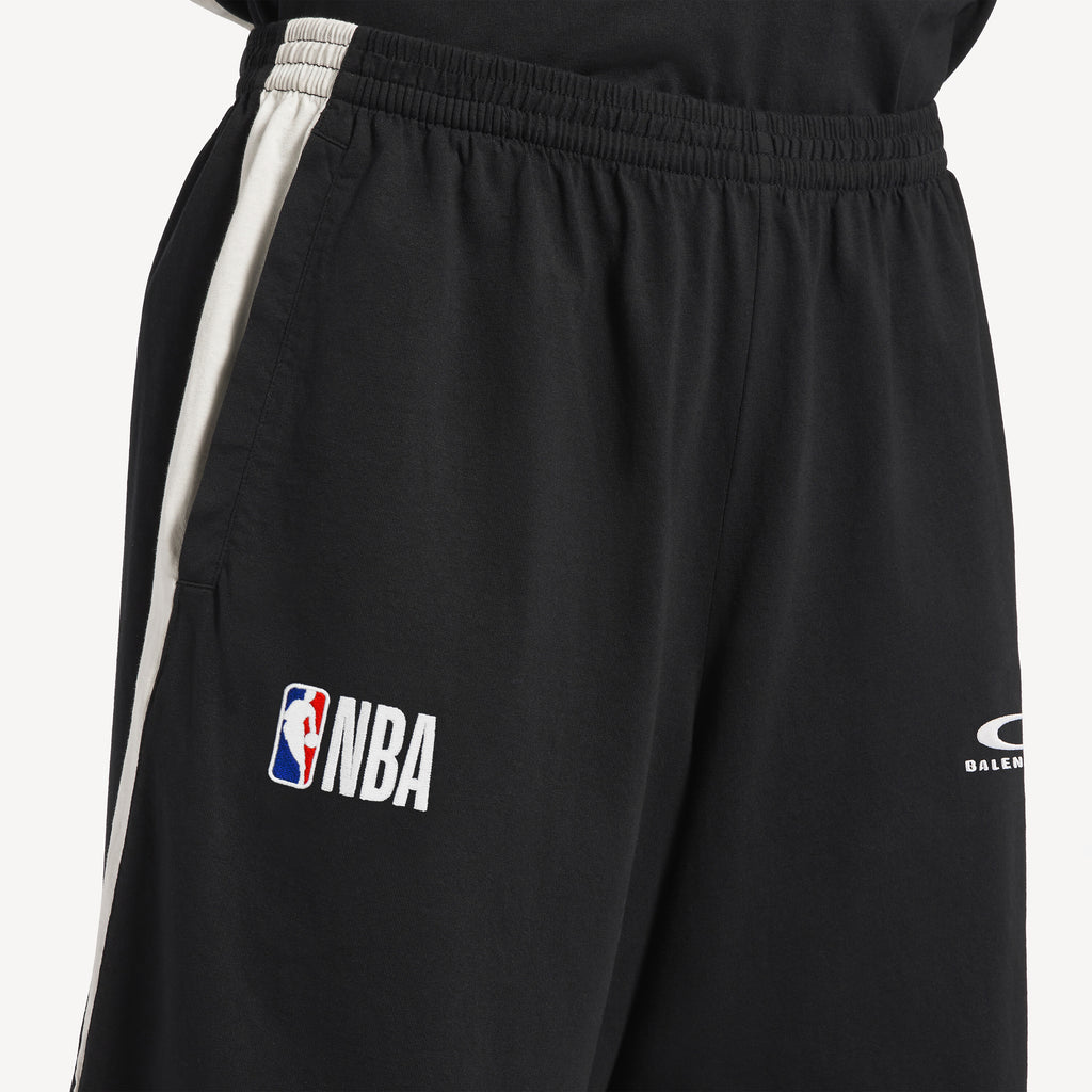 BALENCIAGA NBA COLLABORATION TRACKSUIT SHORTS “BLACK/WHITE”