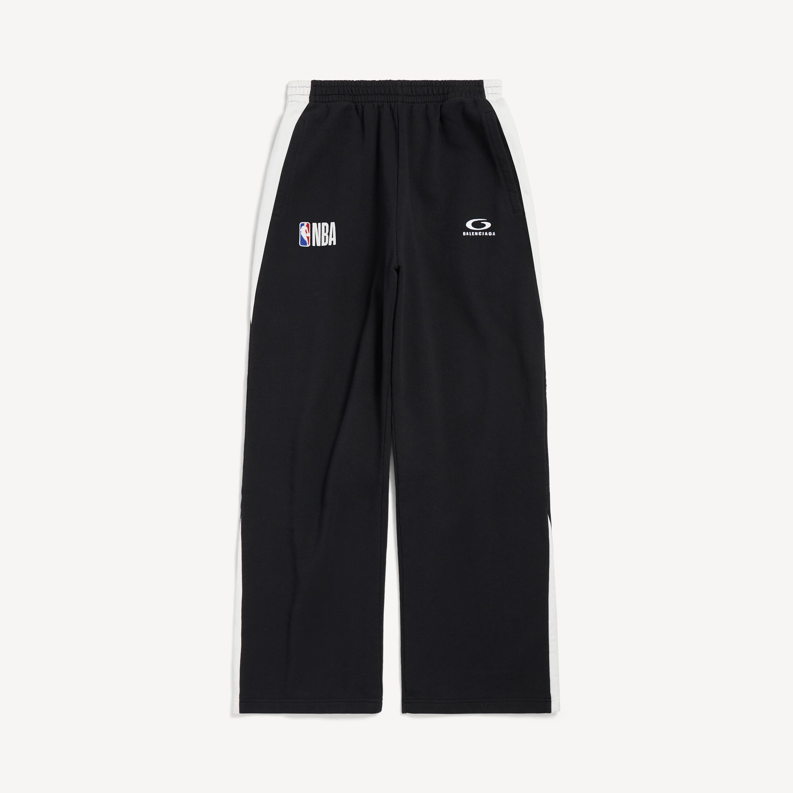 BALENCIAGA NBA COLLABORATION OVERSIZED SWEATPANTS “BLACK/WHITE”