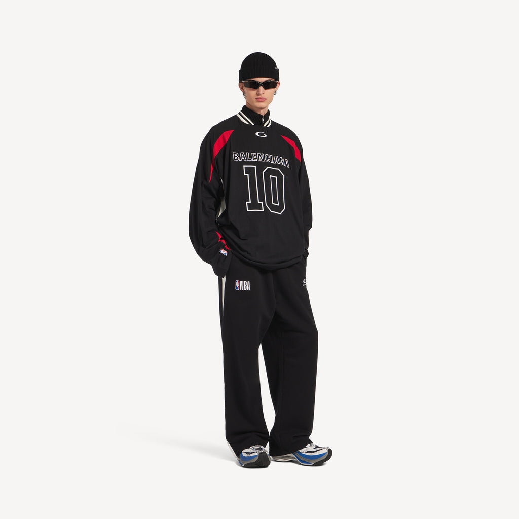 BALENCIAGA NBA COLLABORATION OVERSIZED SWEATPANTS “BLACK/WHITE”