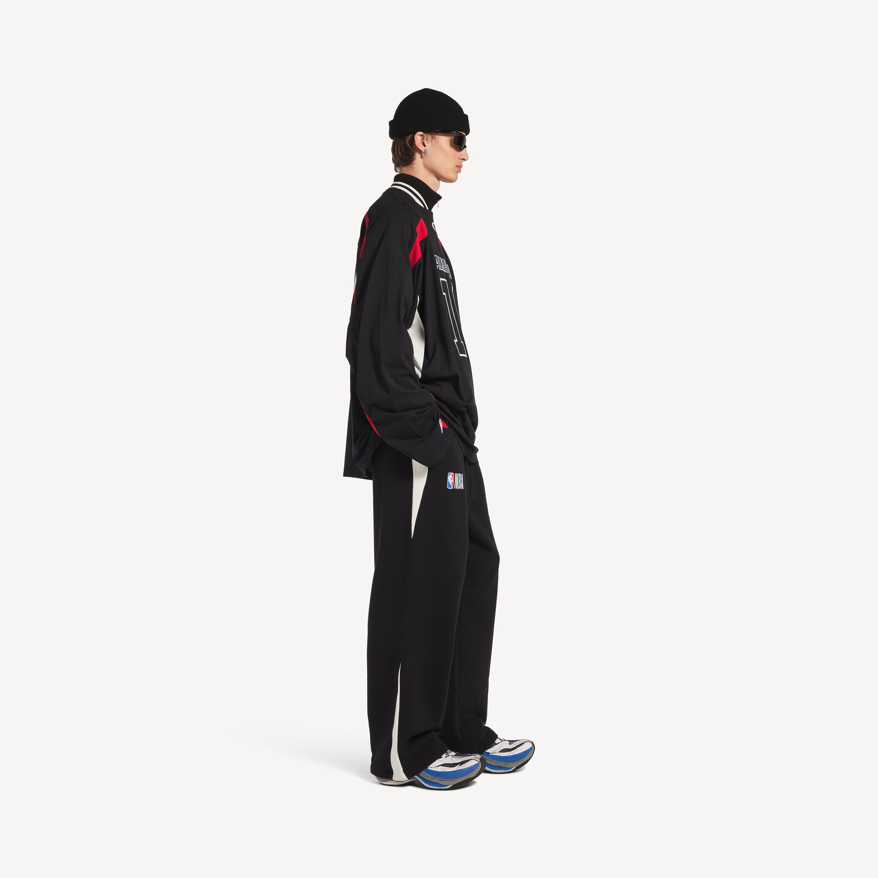BALENCIAGA NBA COLLABORATION OVERSIZED SWEATPANTS “BLACK/WHITE”