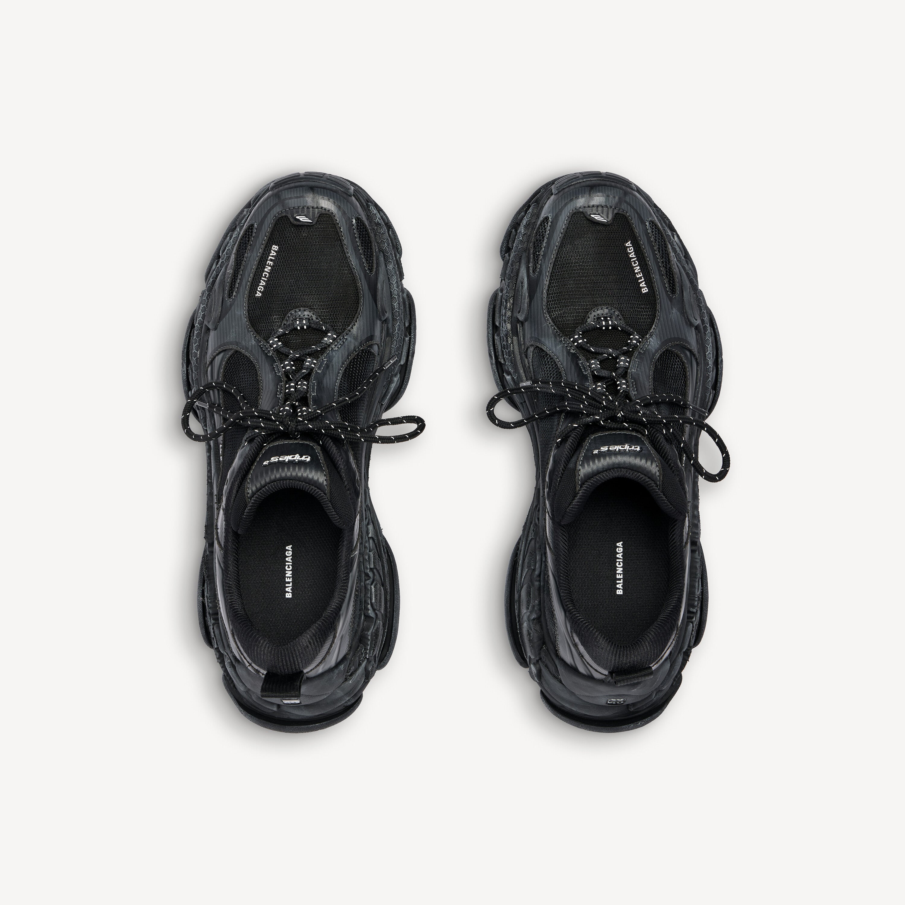 BALENCIAGA TRIPLE S.2 SNEAKER IN BLACK / DARK GREY