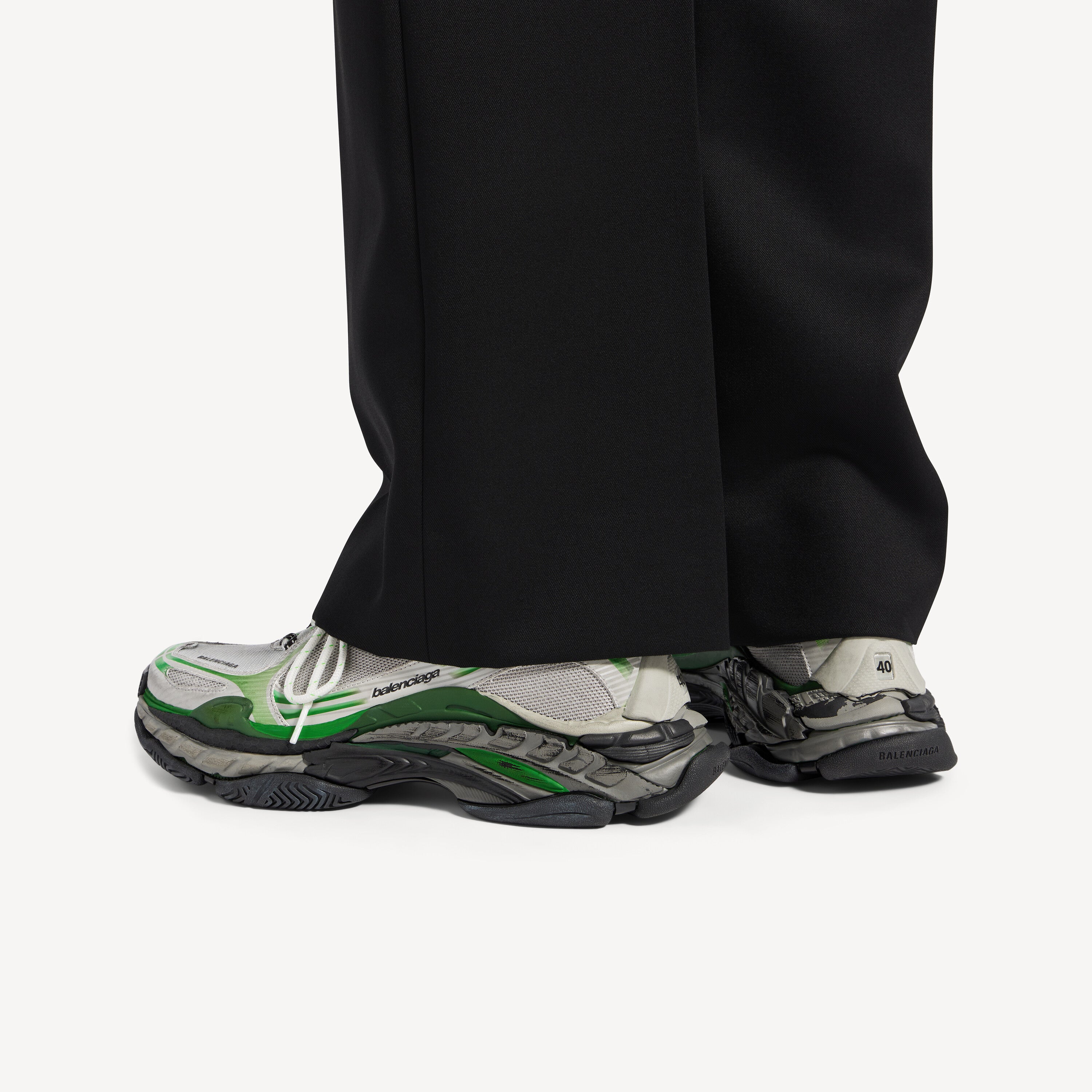 BALENCIAGA TRIPLE S.2 SNEAKER IN GREY / GREEN