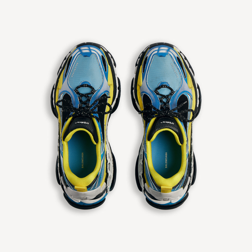 BALENCIAGA TRIPLE S.2 SNEAKER IN BLUE / WHITE / YELLOW
