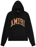 AMIRI BANDANA APPLIQUE HOODIE IN 'BLACK/ORANGE'