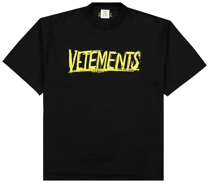 VETEMENTS WORLD TOUR T-SHIRT ’BLACK/GOLD’