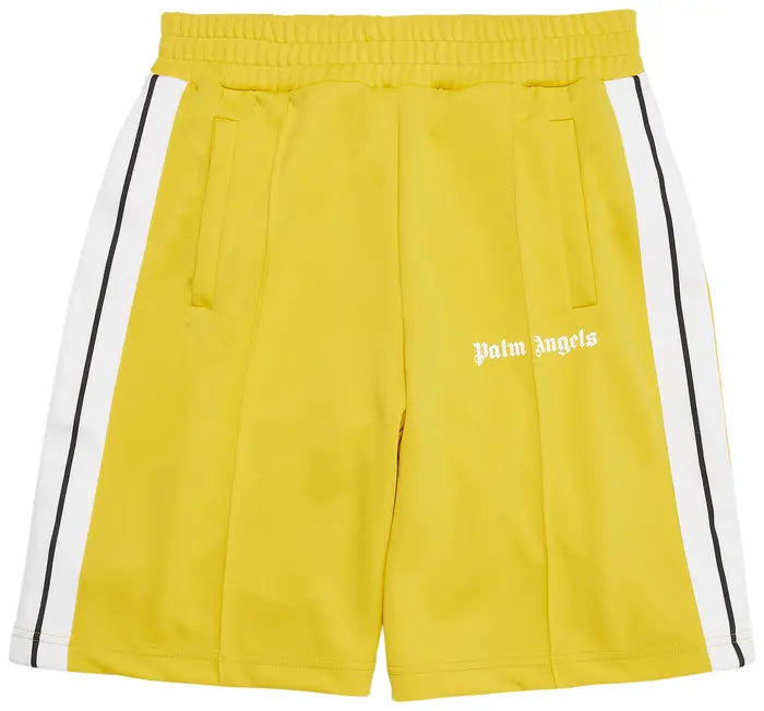 PALM ANGELS CLASSIC TRACK SHORTS 'YELLOW/WHITE'