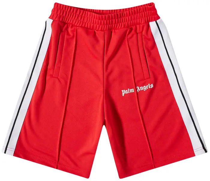 PALM ANGELS CLASSIC TRACK SHORTS 'RED/WHITE'