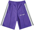 PALM ANGELS CLASSIC TRACK SHORTS 'PURPLE/WHITE'