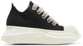 RICK OWENS DRKSHDW FOGACHINE COTTON DENIM MEGALACE ABSTRACT LOW “BLACK MILK”