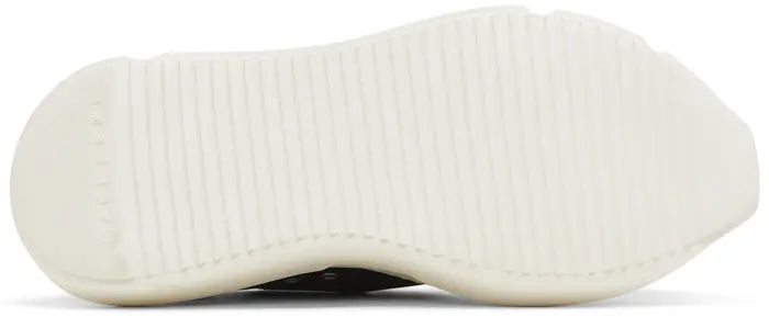 RICK OWENS DRKSHDW FOGACHINE COTTON DENIM MEGALACE ABSTRACT LOW “BLACK MILK”