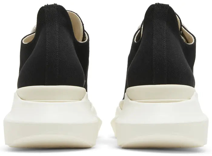 RICK OWENS DRKSHDW FOGACHINE COTTON DENIM MEGALACE ABSTRACT LOW “BLACK MILK”