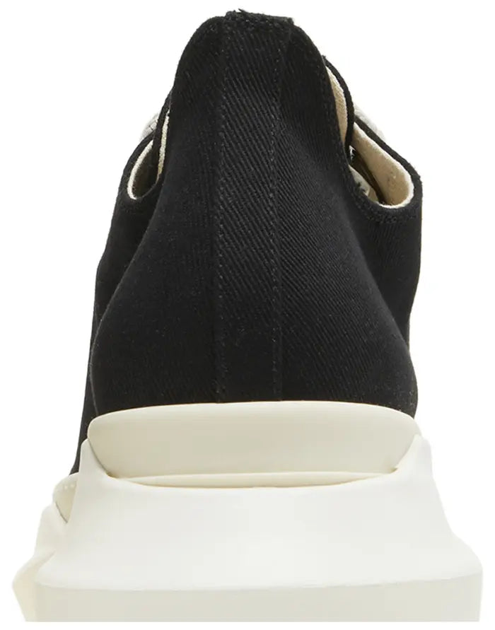 RICK OWENS DRKSHDW FOGACHINE COTTON DENIM MEGALACE ABSTRACT LOW “BLACK MILK”