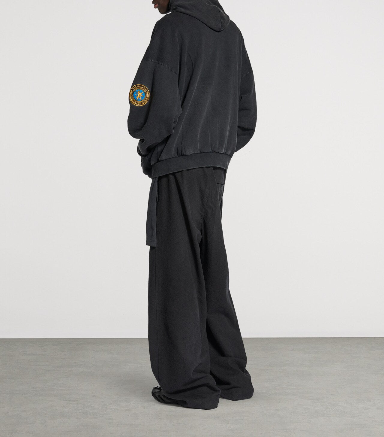 BALENCIAGA COTTON UNIFORM PATCH HOODIE