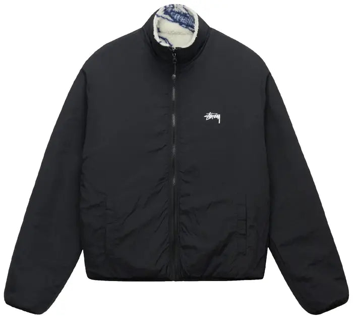 STUSSY DRAGON SHERPA JACKET NATURAL
