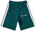 PALM ANGELS CLASSIC TRACK SHORTS GREEN WHITE 'GREEN/WHITE'