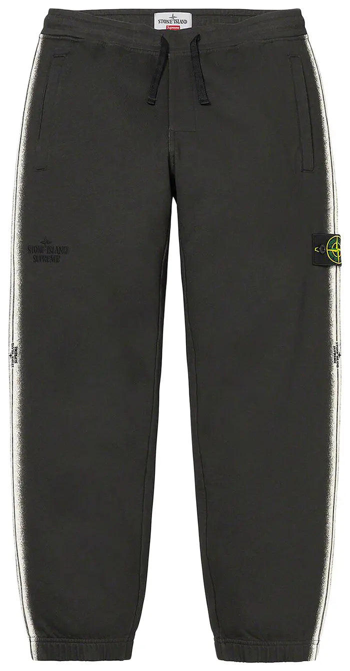 SUPREME X STONE ISLAND STRIPE SWEATPANT