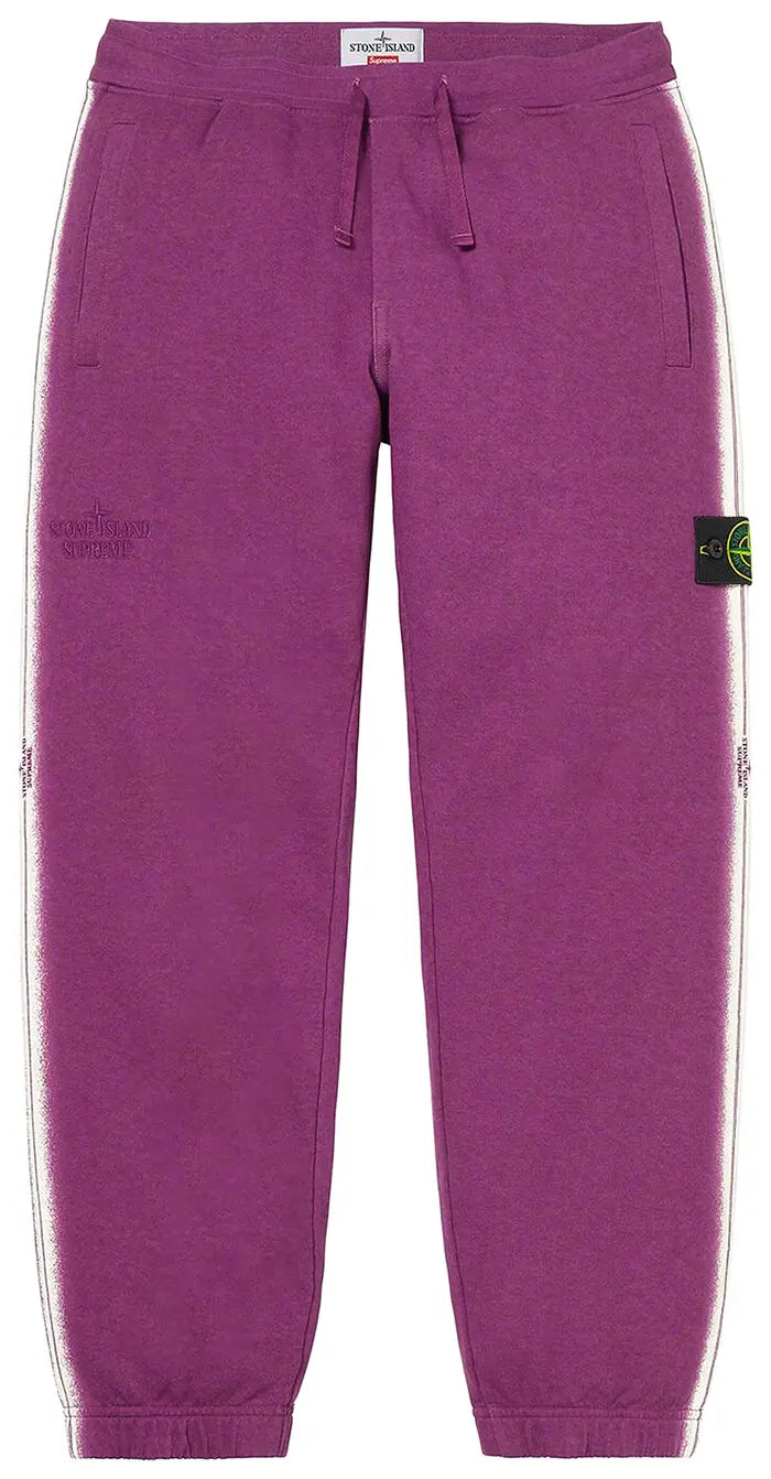 SUPREME X STONE ISLAND STRIPE SWEATPANT