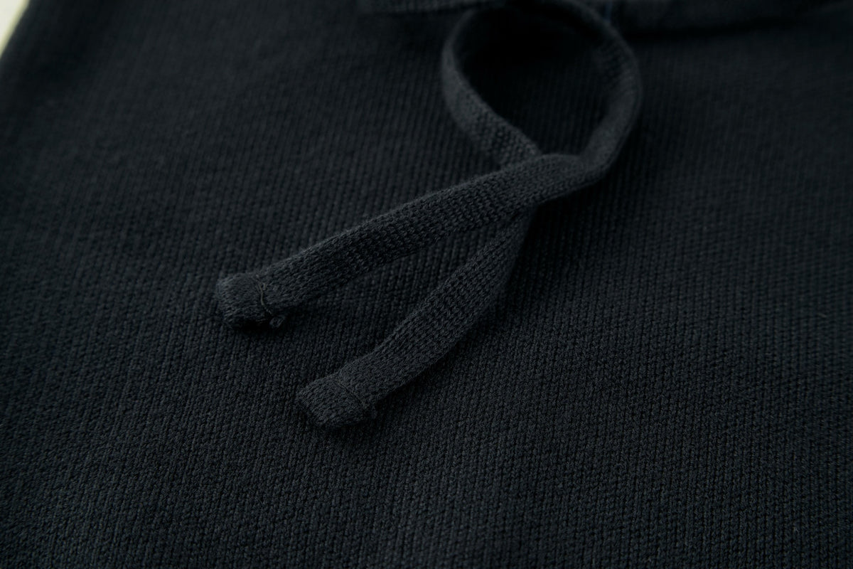 PRADA BLUE LOGO-EMBROIDERED HOODIE