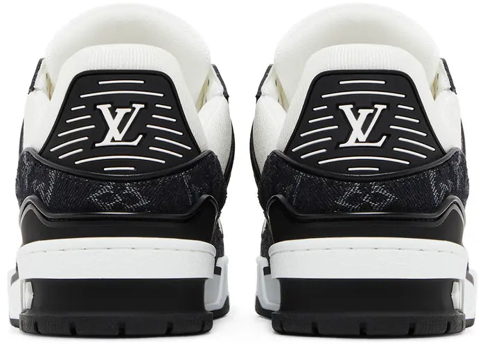 LOUIS VUITTON TRAINER ’EMBOSSED MONOGRAM – WHITE BLACK DENIM’