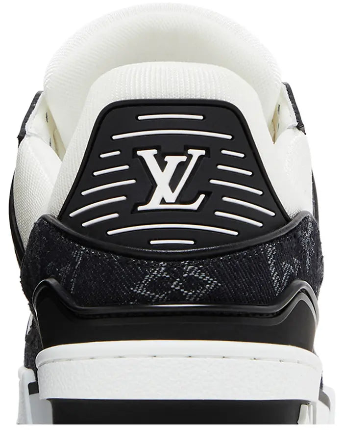 LOUIS VUITTON TRAINER ’EMBOSSED MONOGRAM – WHITE BLACK DENIM’