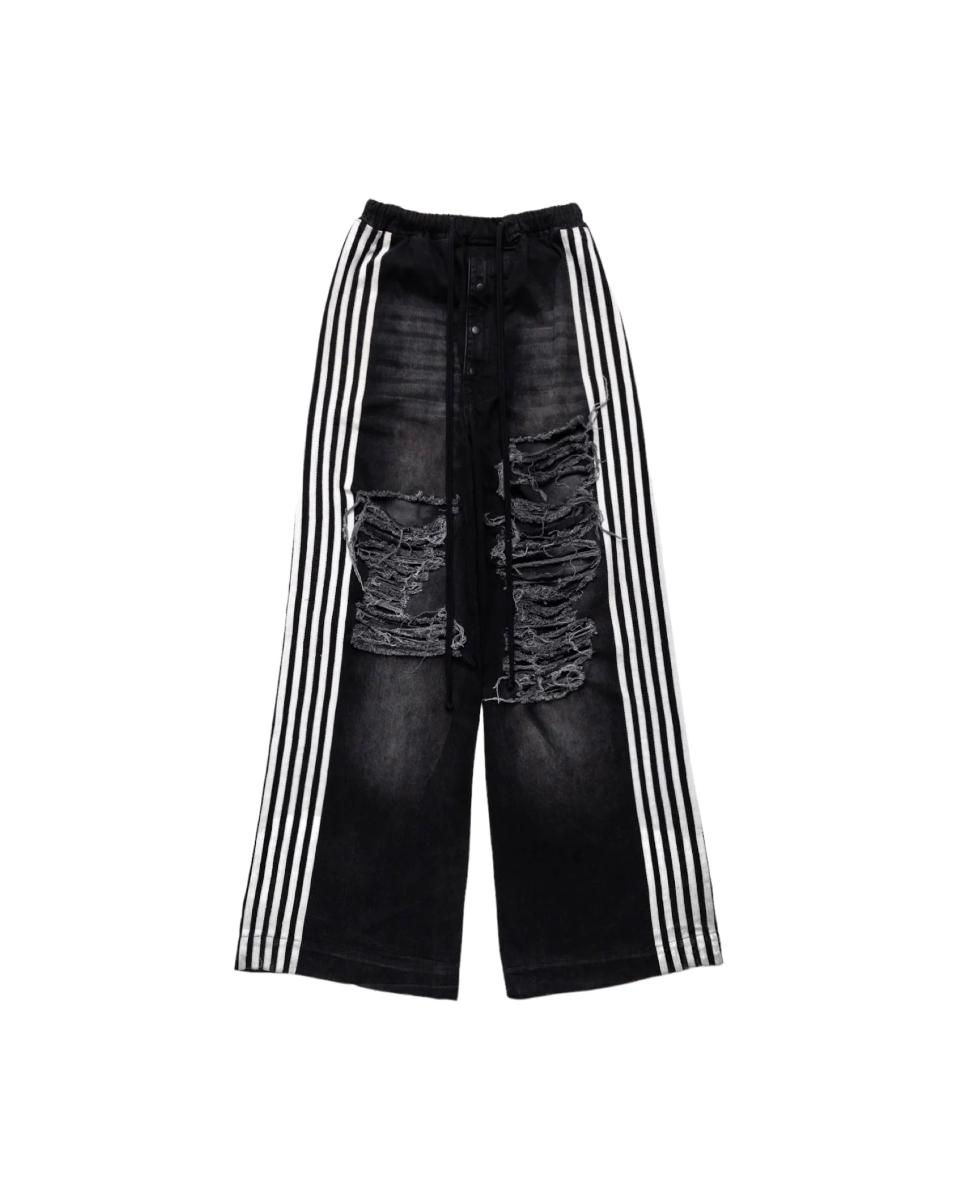 YORI SPORT 5-STRIPE DENIM (BLACK/WHITE)