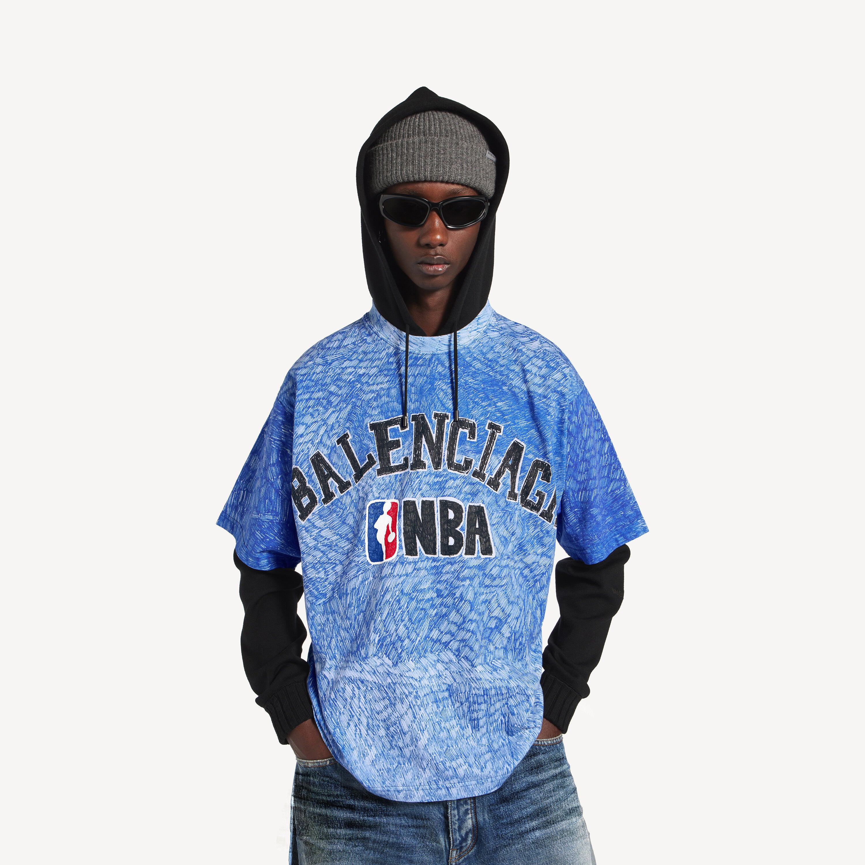 BALENCIAGA | NBA COLLABORATION OVERSIZED T-SHIRT