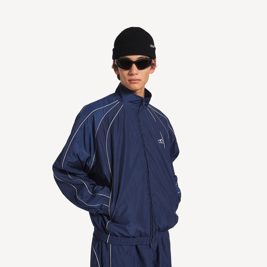 BALENCIAGA BODIES TRACKSUIT JACKET IN NEW DARK NAVY