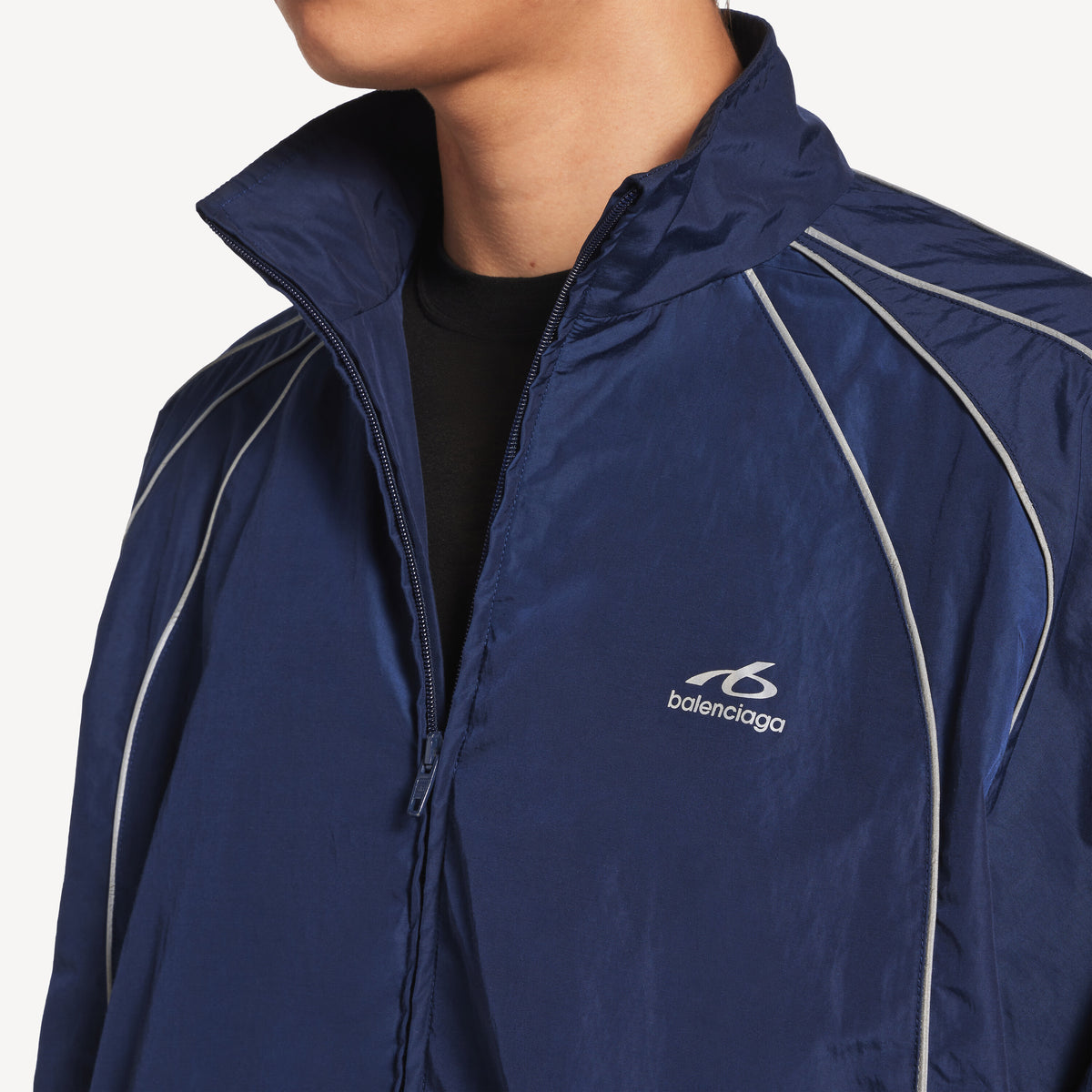 BALENCIAGA BODIES TRACKSUIT JACKET IN NEW DARK NAVY