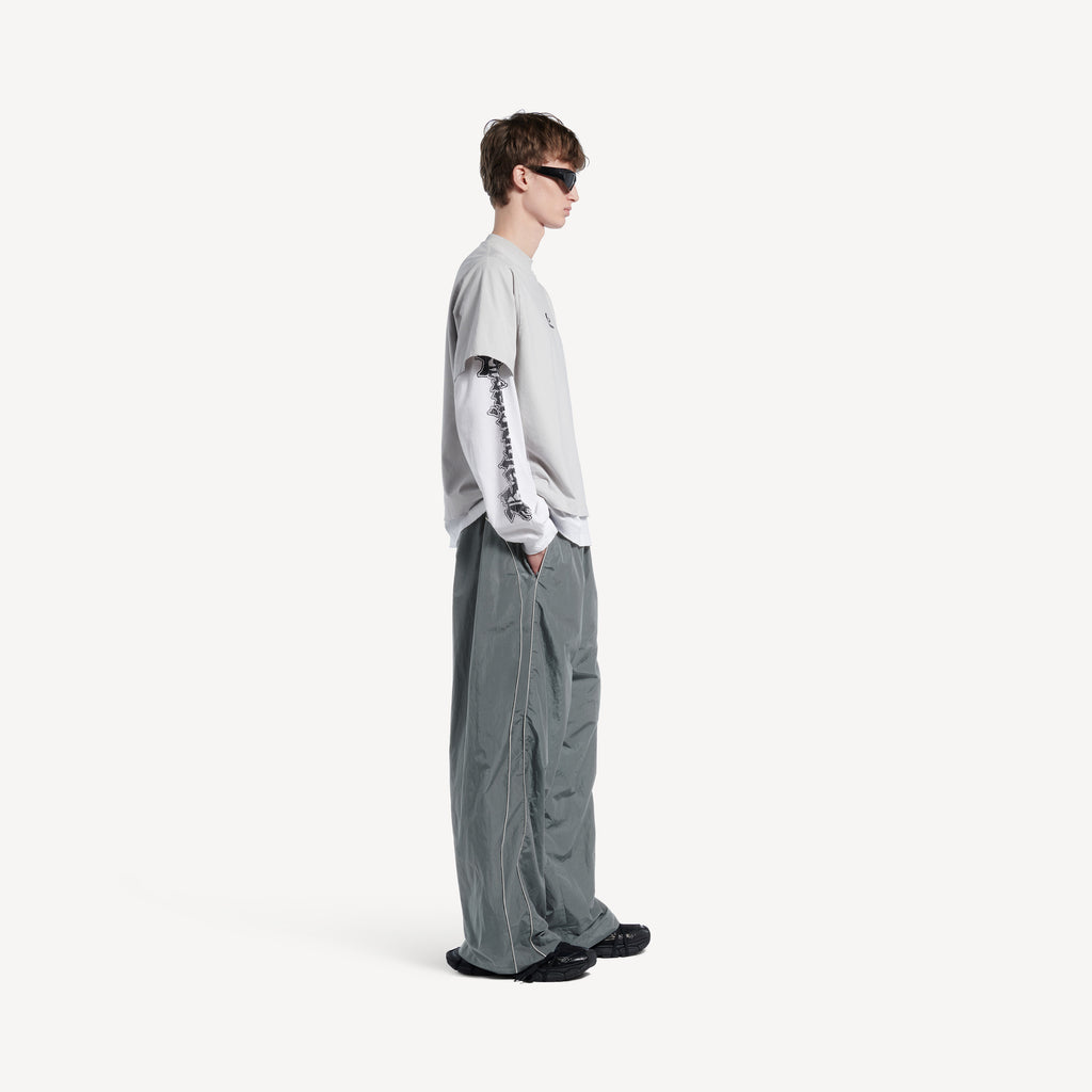 BALENCIAGA BODIES TRACKSUIT PANTS IN ELEPHANT GREY