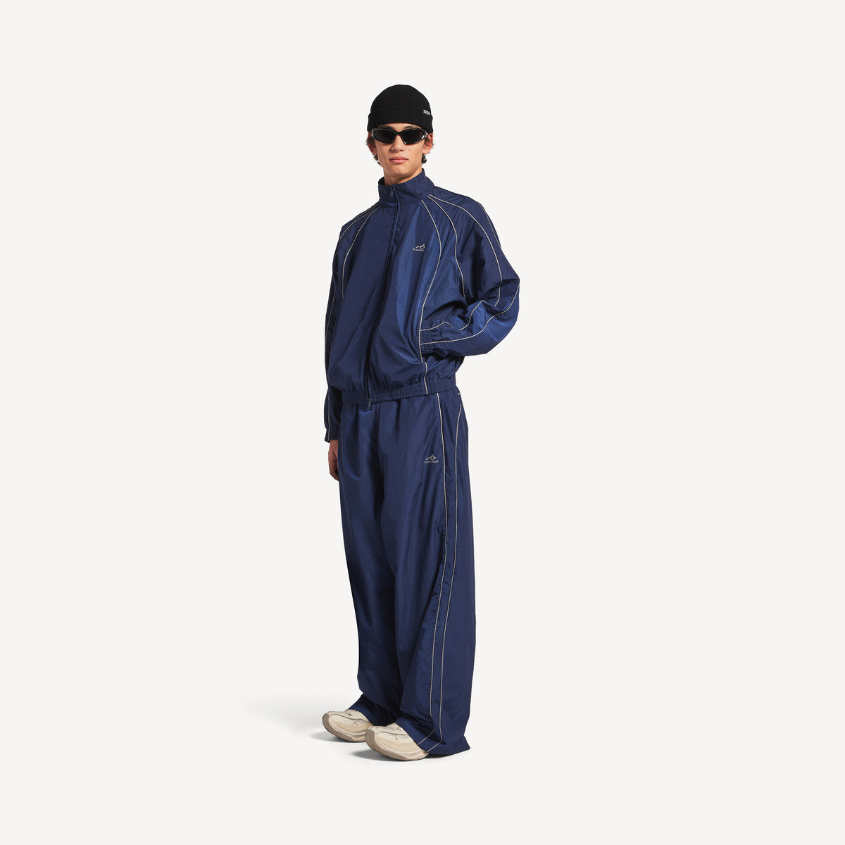 BALENCIAGA BODIES TRACKSUIT PANTS IN NEW DARK NAVY