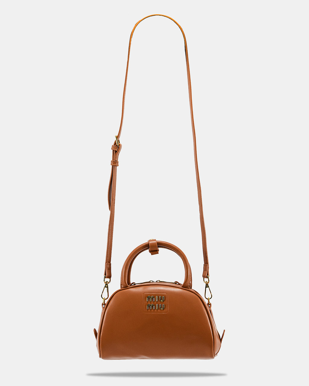 MIU MIU LEATHER TOP-HANDLE BAG