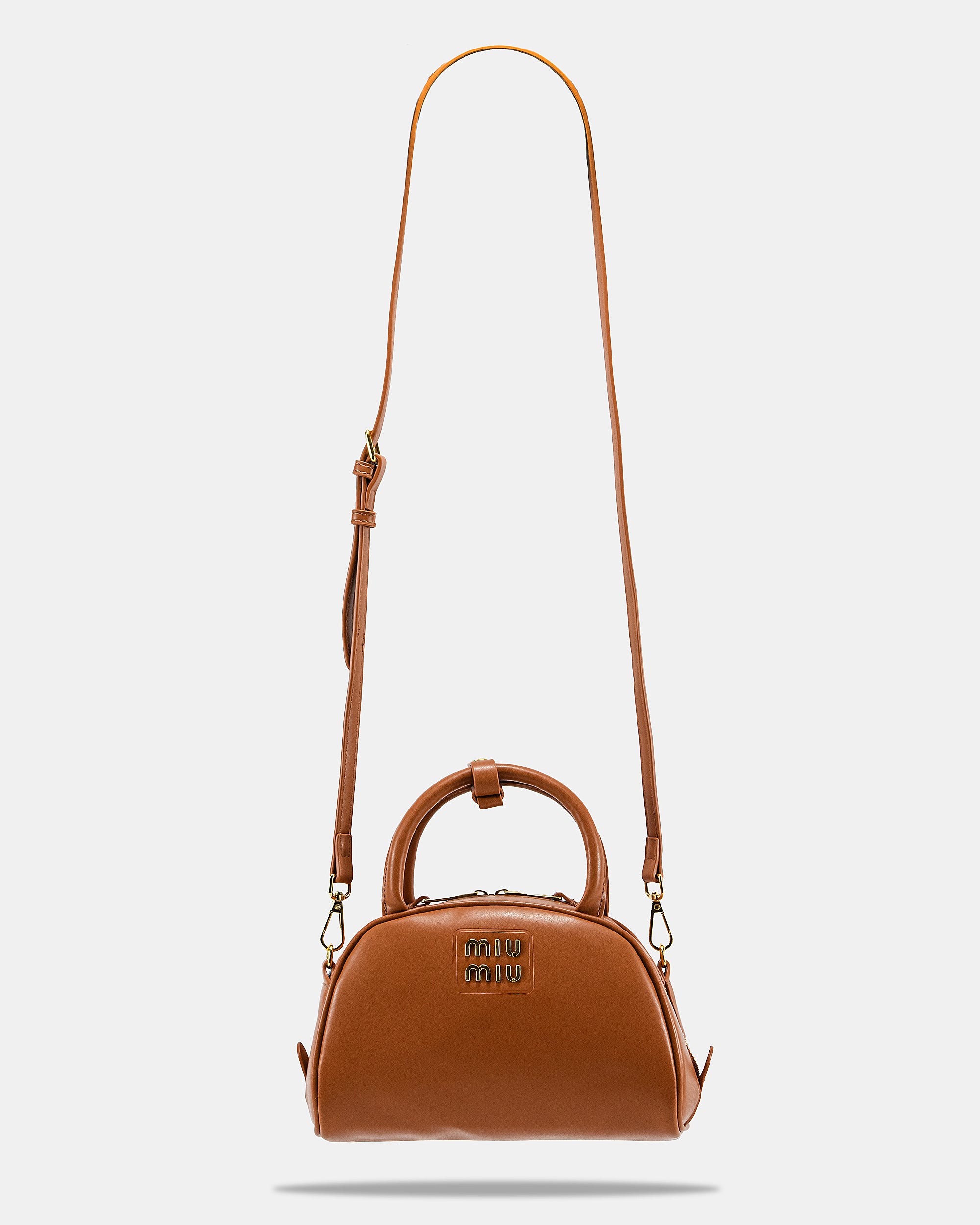 MIU MIU LEATHER TOP-HANDLE BAG