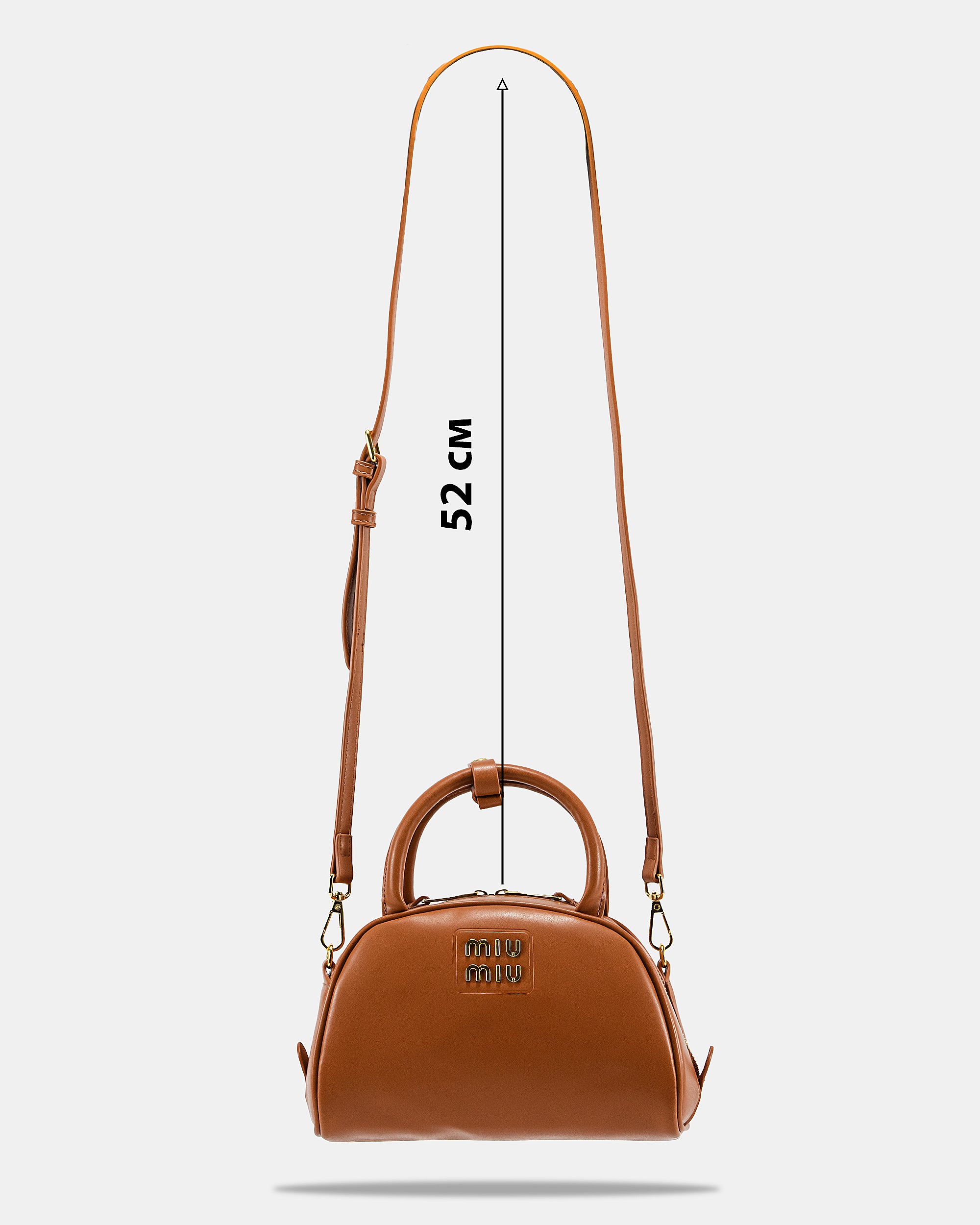 MIU MIU LEATHER TOP-HANDLE BAG
