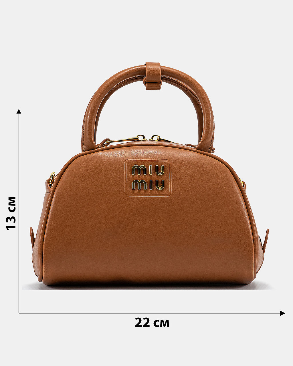 MIU MIU LEATHER TOP-HANDLE BAG