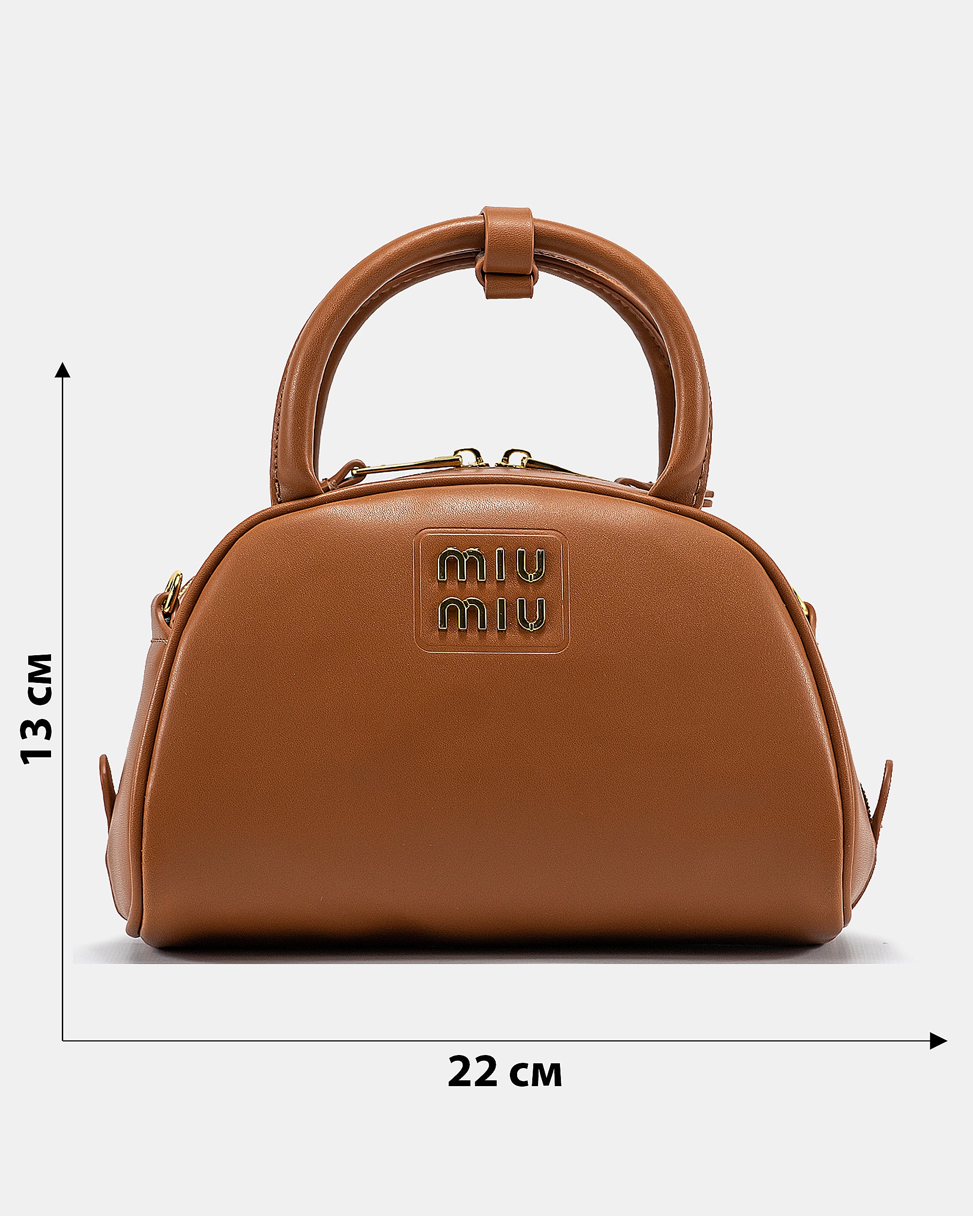 MIU MIU LEATHER TOP-HANDLE BAG