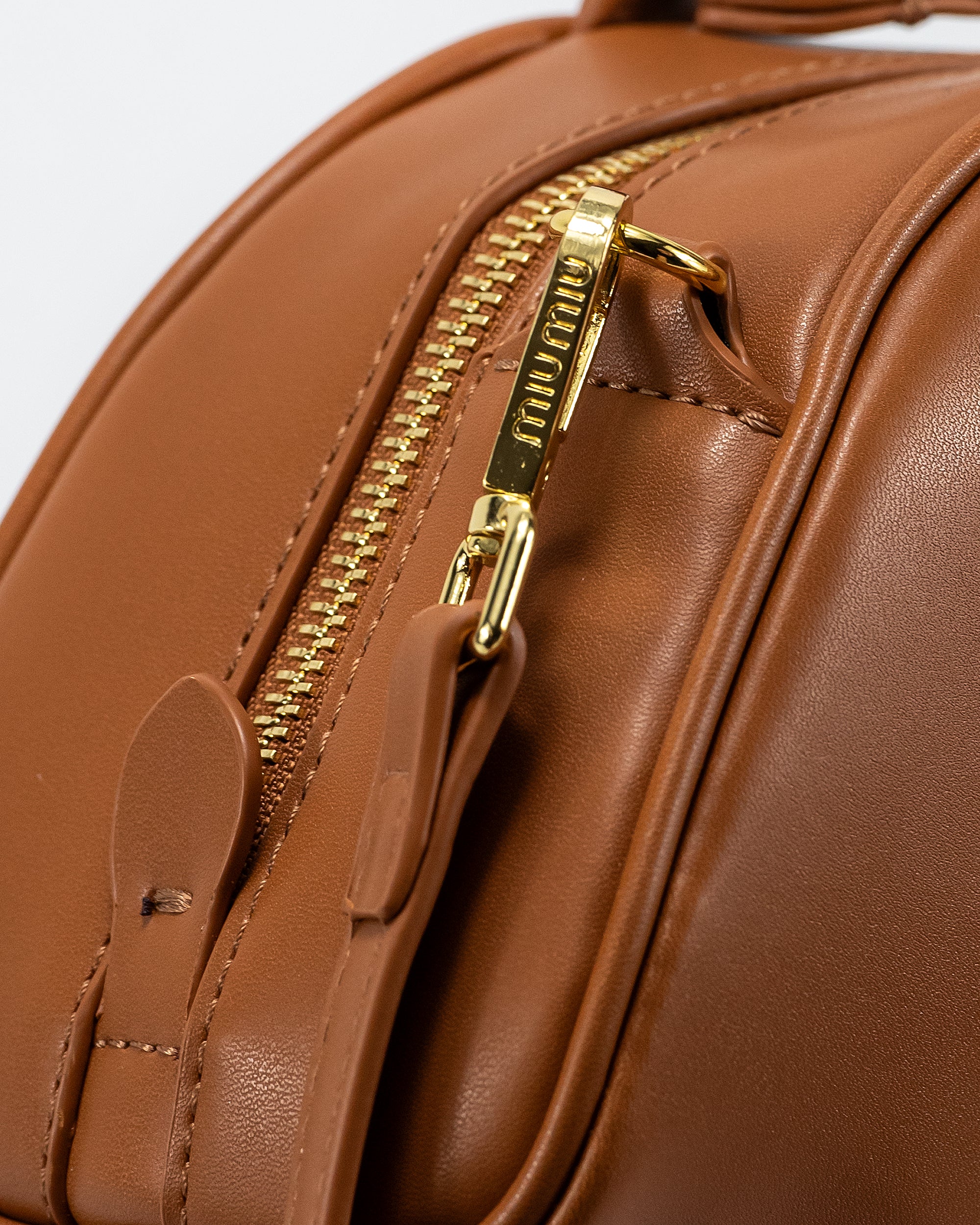 MIU MIU LEATHER TOP-HANDLE BAG