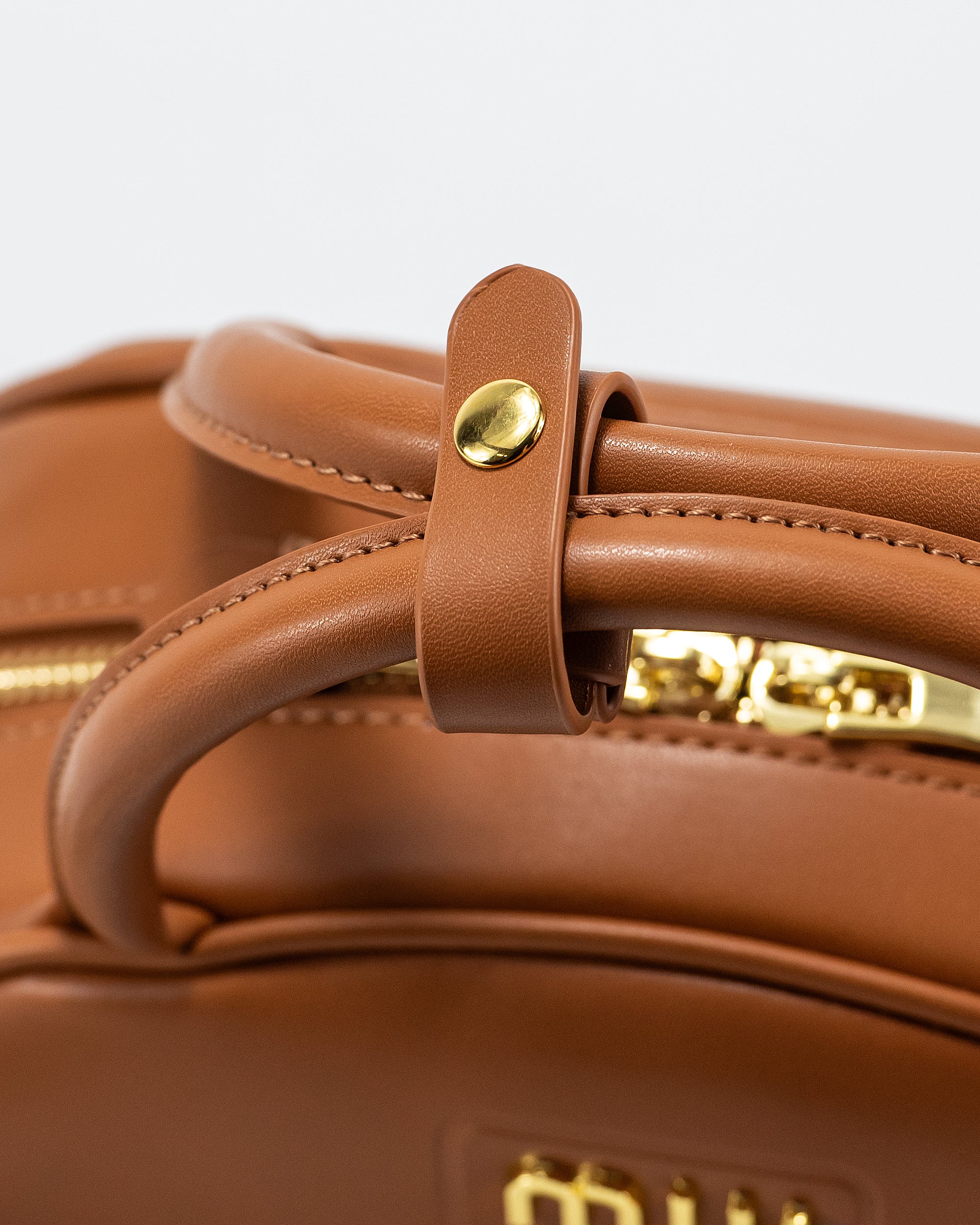 MIU MIU LEATHER TOP-HANDLE BAG