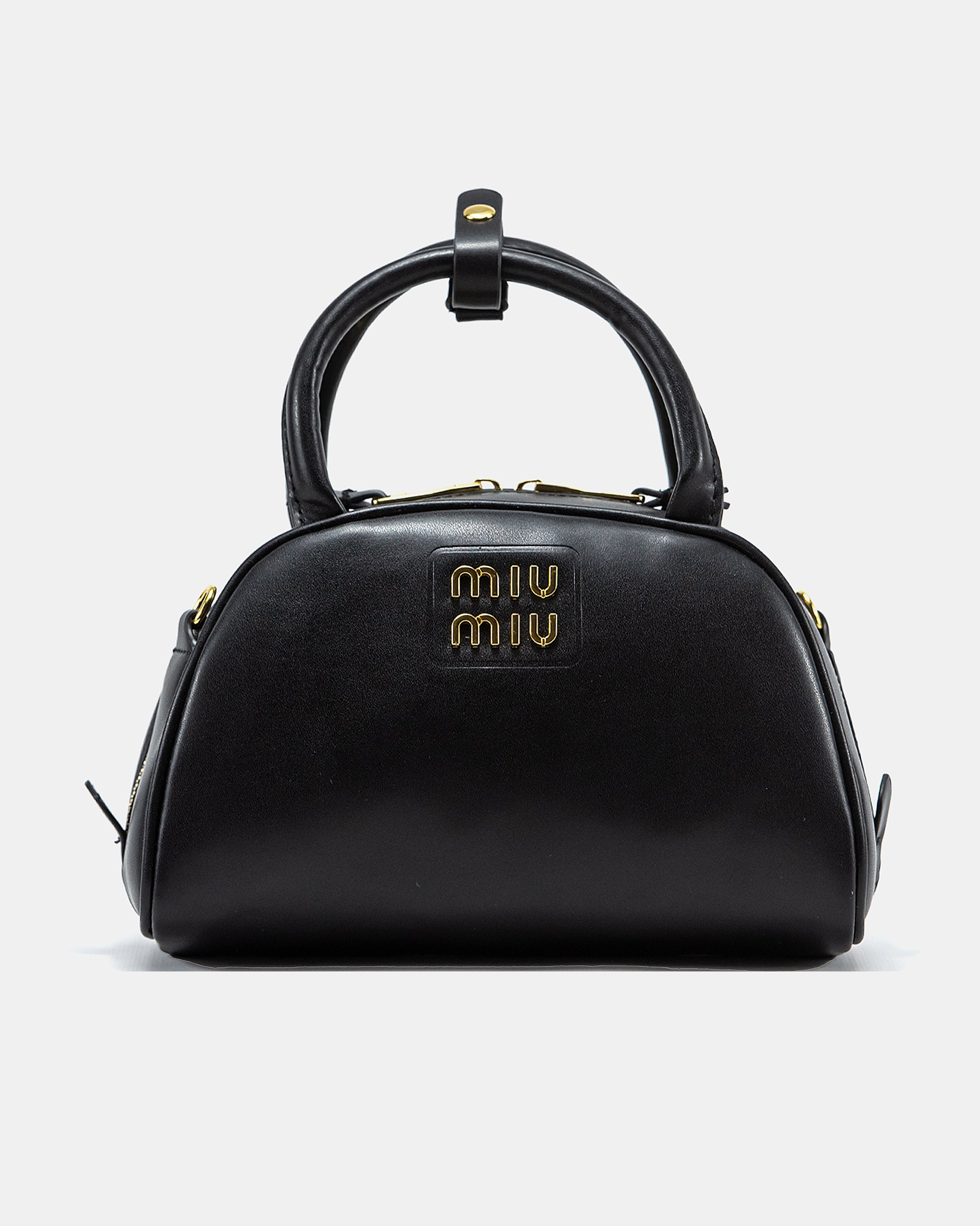 MIU MIU LEATHER TOP-HANDLE BAG