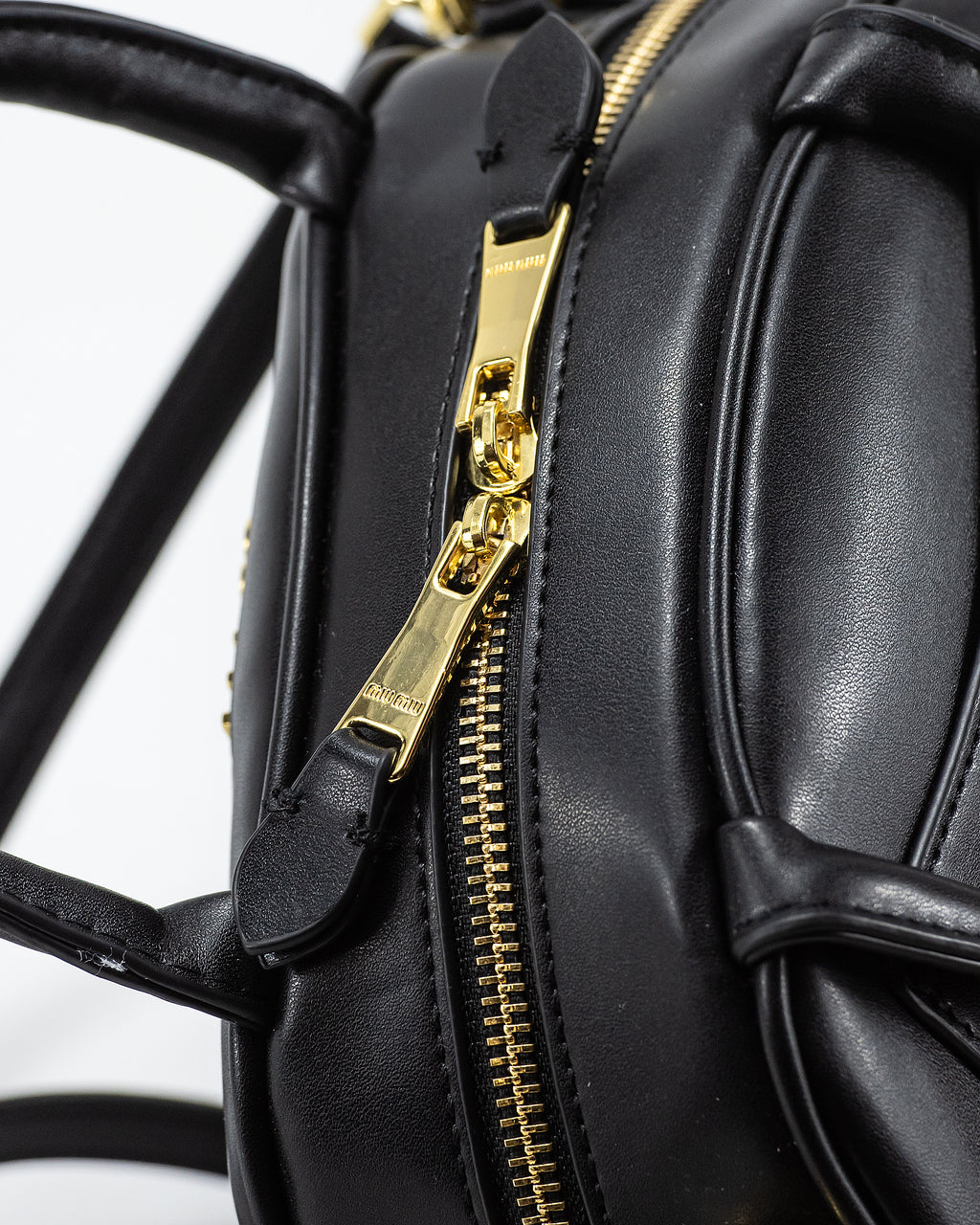 MIU MIU LEATHER TOP-HANDLE BAG
