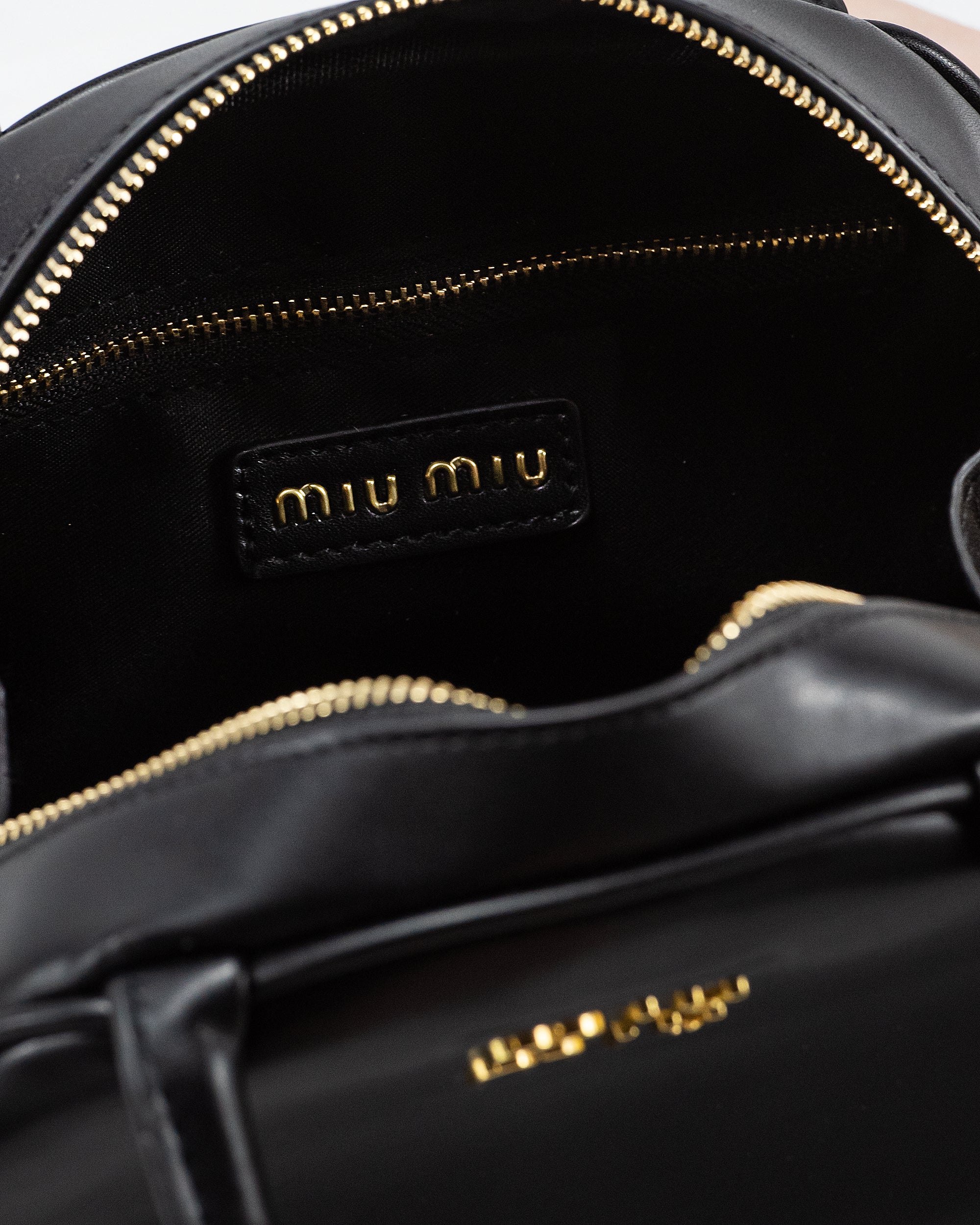 MIU MIU LEATHER TOP-HANDLE BAG