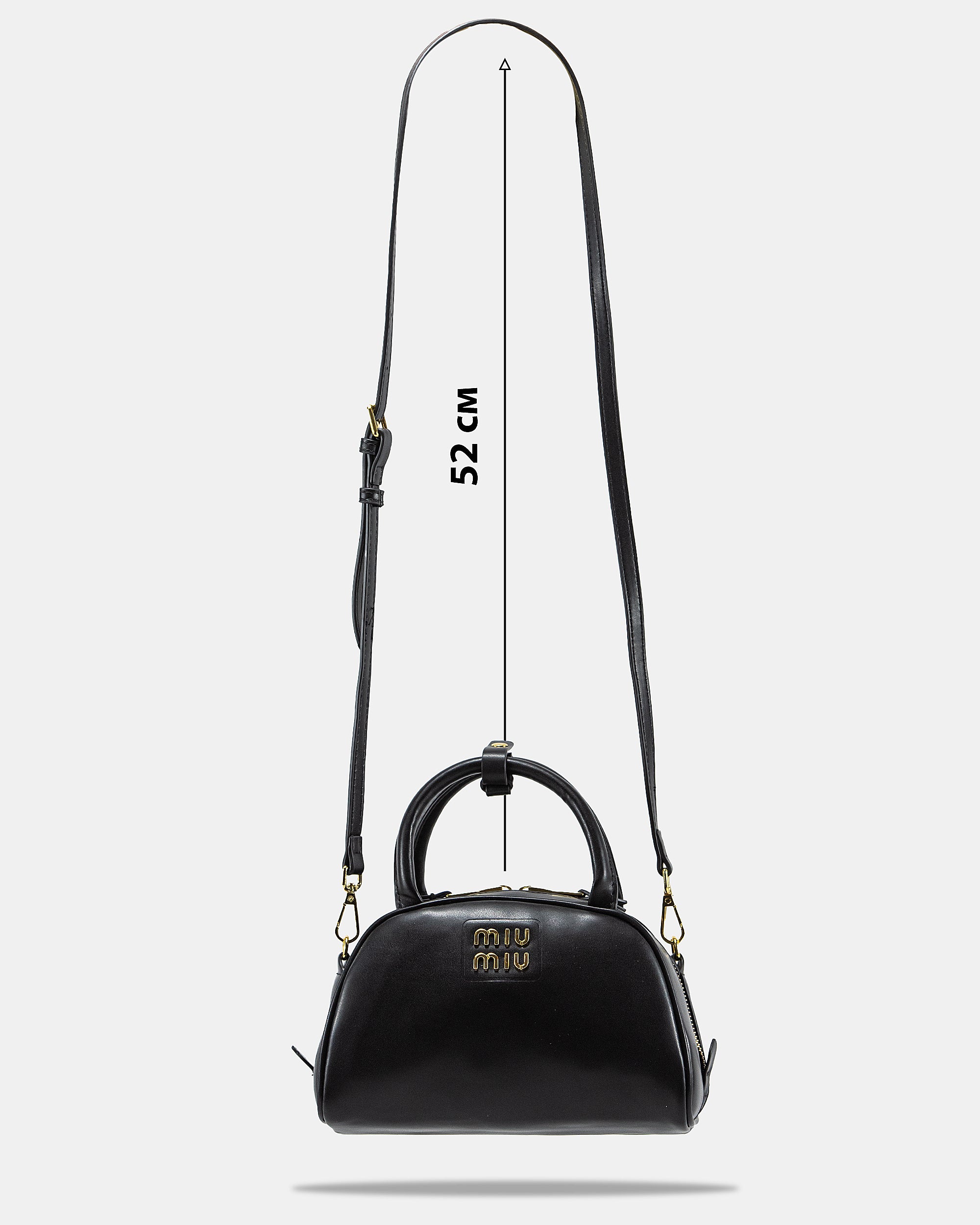 MIU MIU LEATHER TOP-HANDLE BAG