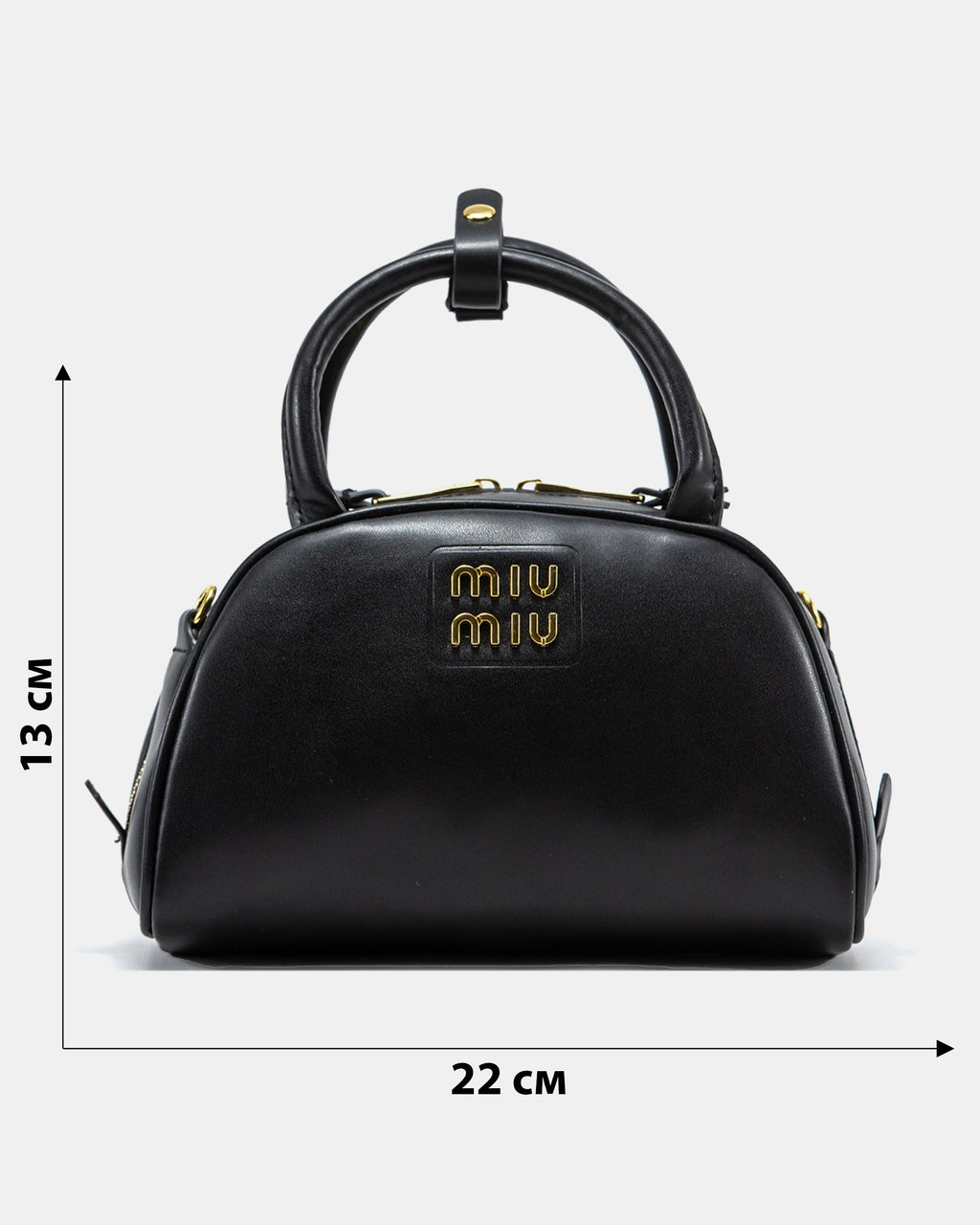 MIU MIU LEATHER TOP-HANDLE BAG