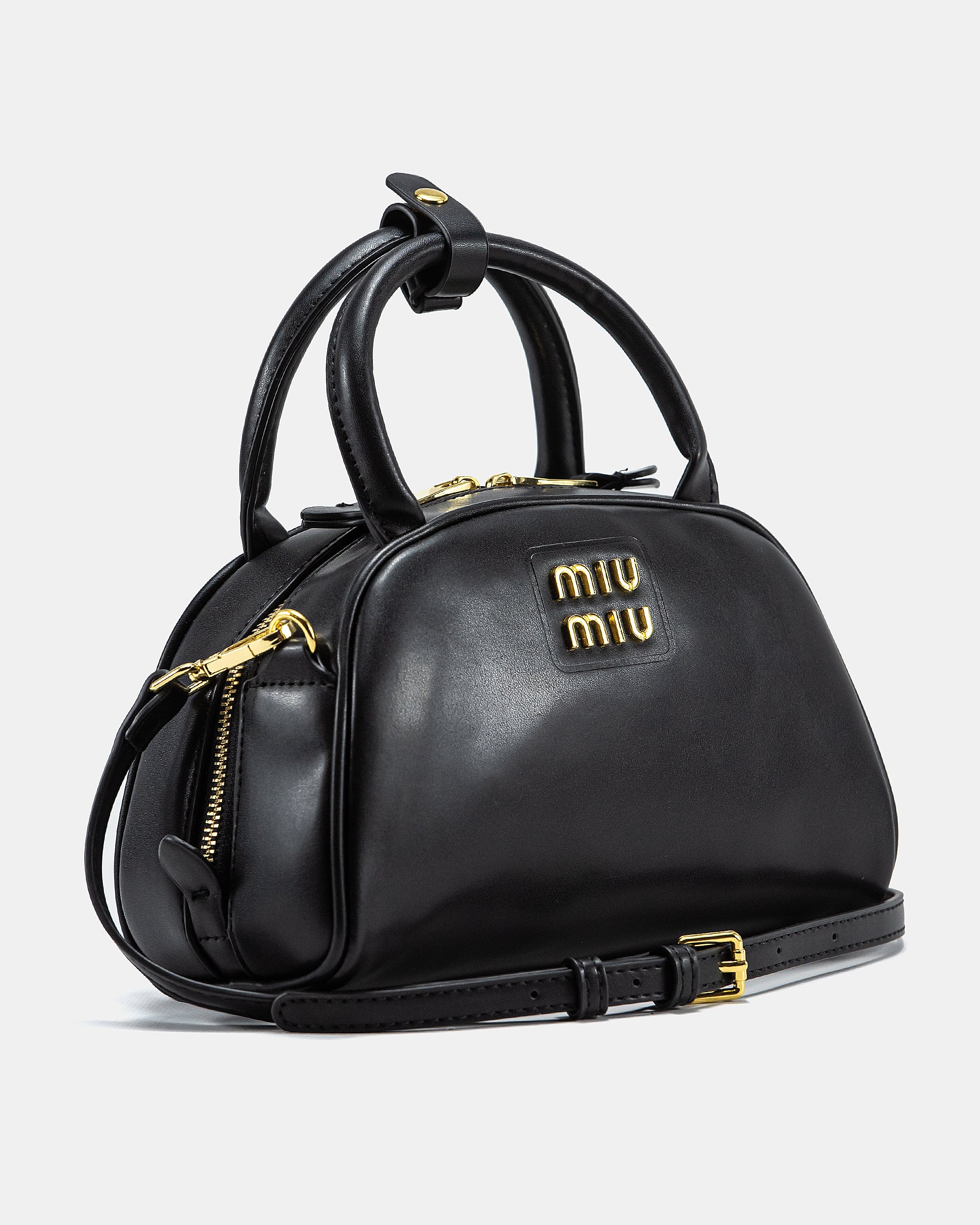 MIU MIU LEATHER TOP-HANDLE BAG
