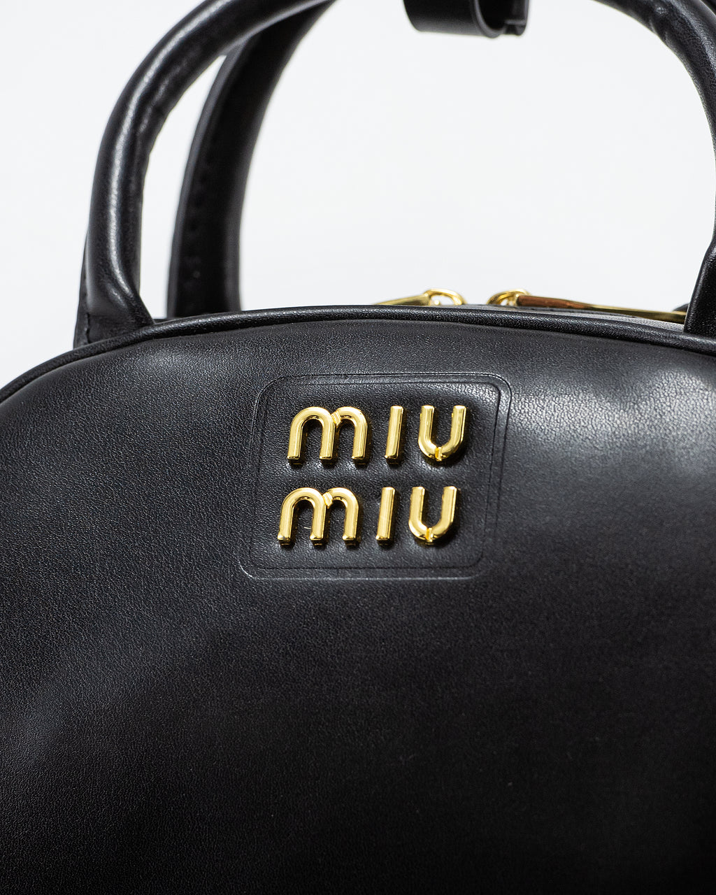 MIU MIU LEATHER TOP-HANDLE BAG