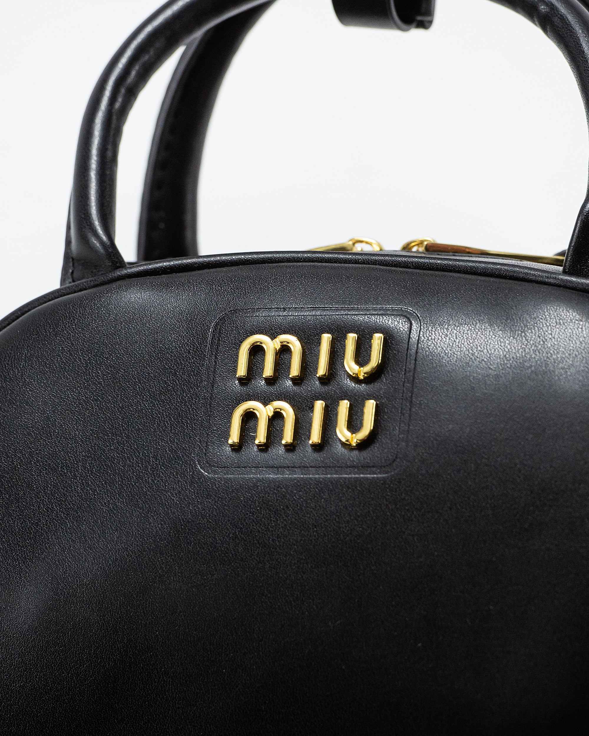 MIU MIU LEATHER TOP-HANDLE BAG